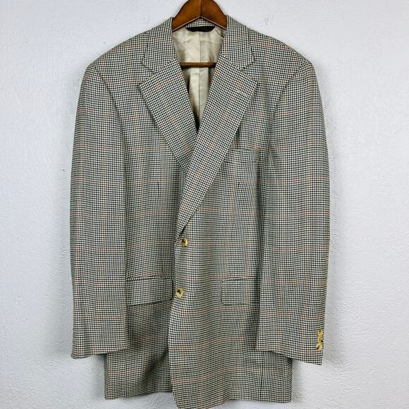 Paul Stuart Stuart Blazer Silk / Wool Blend Dual Button - 45 Long - Picture 8 of 8